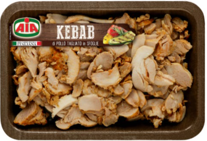 Frammenti plastici nel pollo: AIA richiama KEBAB DI POLLO